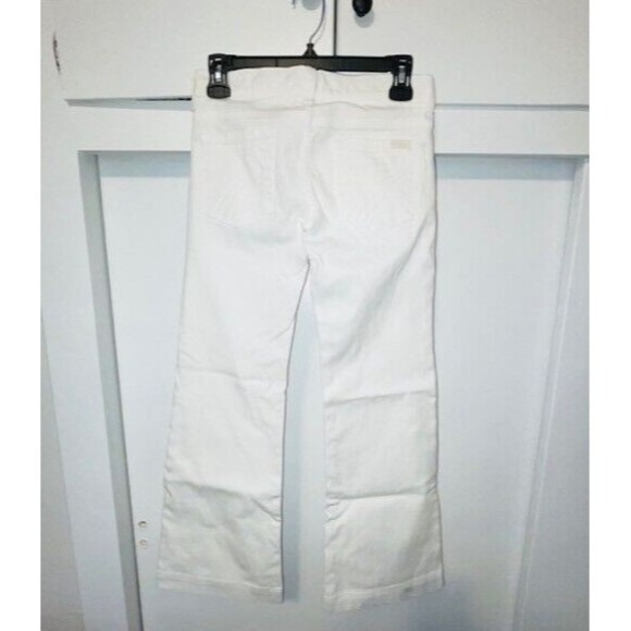 7 for All Mankind Dojo Flare Jeans Women's Size 24 Fits 27x28 White Denim - Picture 2 of 15